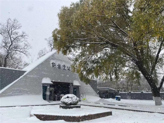 初雪の瀋陽 絵画のような雪景色